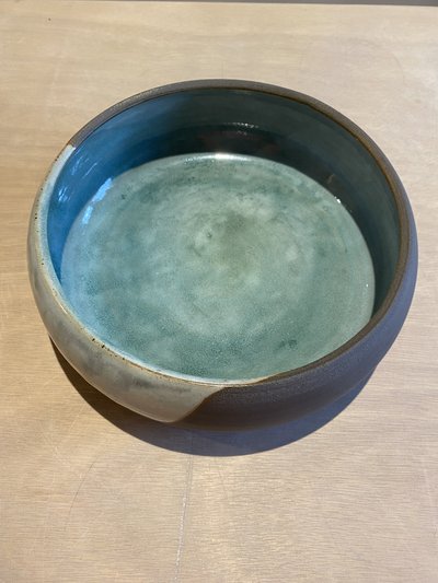 Plat en céramique artisanale GG199 - Collection Ombre - Petites Terres Guebwiller