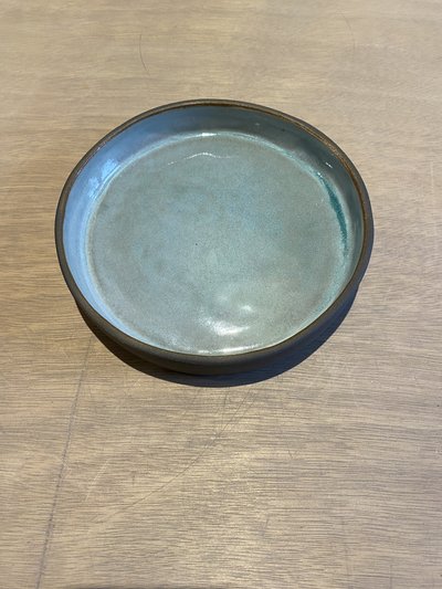 Assiette en céramique artisanale GG216 - Collection Ombre - Petites Terres Guebwiller