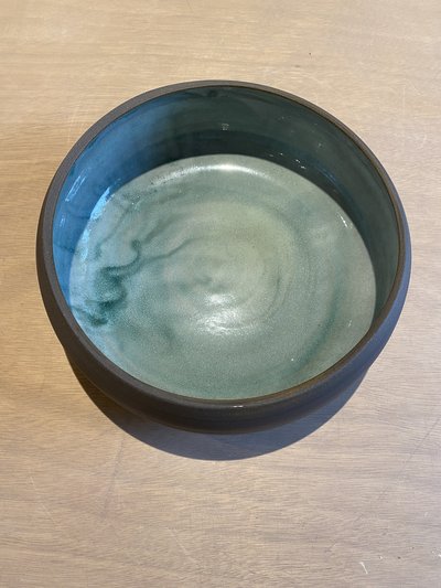 Saladier en céramique artisanale GG217 - Collection Ombre - Petites Terres Guebwiller