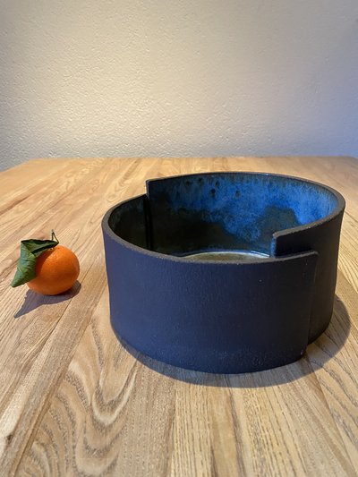 Saladier en céramique artisanale GG239 - Collection Gaïa - Petites Terres Guebwiller